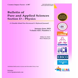 Bulletin of Pure and Applied Sciences – Physics ONLINE SUBCRIPTION