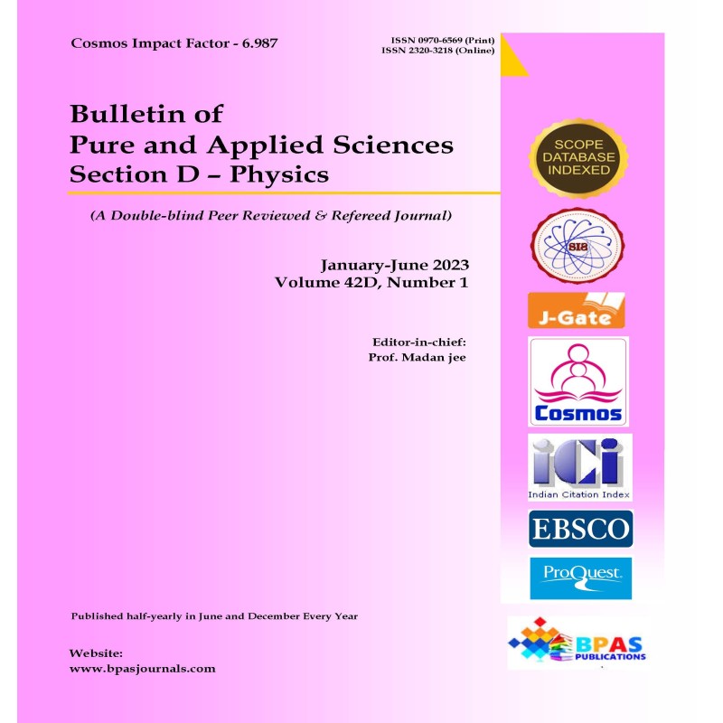 Bulletin of Pure and Applied Sciences – Physics PRINT  SUBCRIPTION