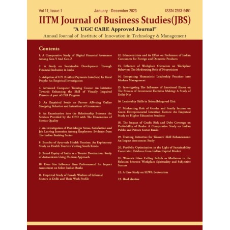 IITM Journal of Business Studies (JBS) (Print Subscription)