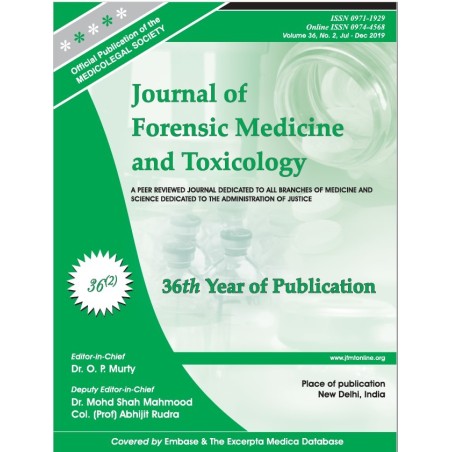 Journal of Forensic Medicine & Toxicology (JFMT) Print Subscription