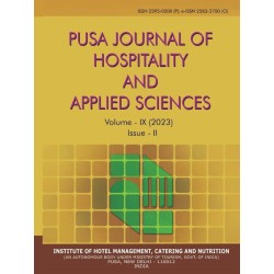 PUSA Journal of Hospitality and Applied Sciences  Open access