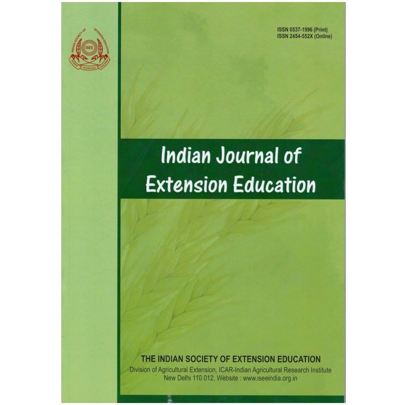 Indian Journal of Extension Education  PRINT SUBSCRIPTION