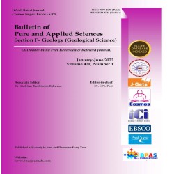 Bulletin of Pure and Applied Sciences-Geology  print  SUBCRIPTION